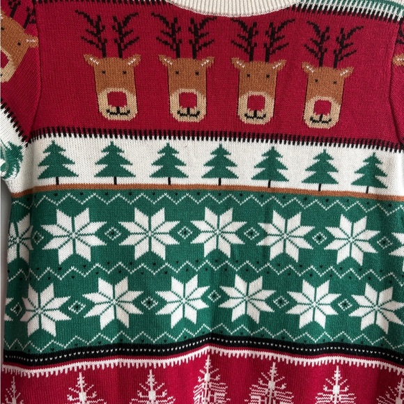 Gymboree Girls Intarsia Fairisle Sweater Dress Christmas Cabin - Picture 3 of 7